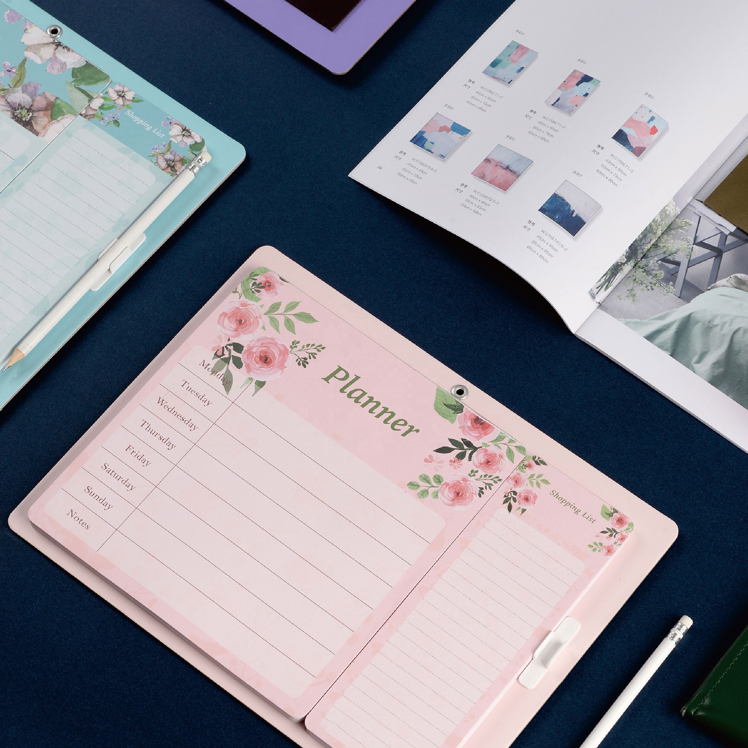 Promotional Shopping List Weekly planner Pad Record Board with pen
