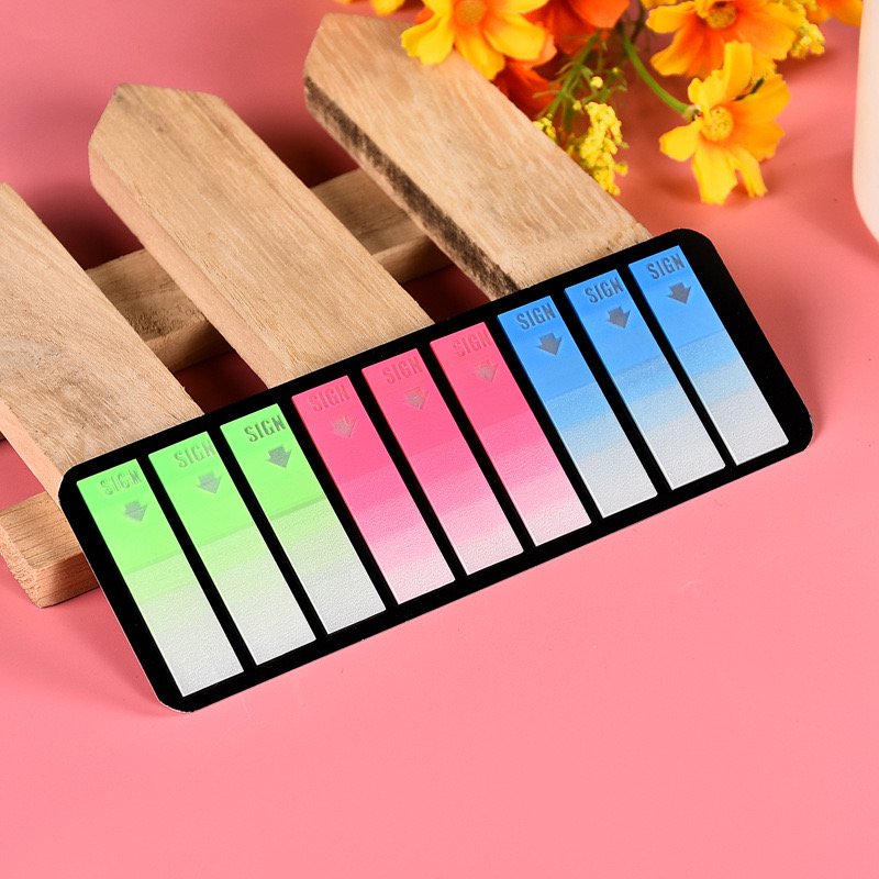 4 Sets Neon Fluorescent Sticky Note Page Markers 560pcs Colored Index Tabs for Memo Pads