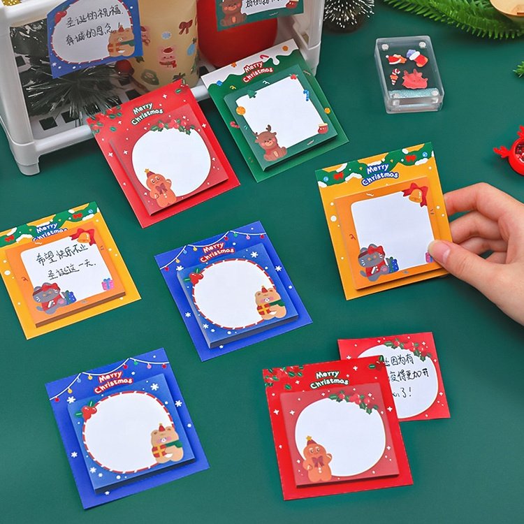 School Office Christmas Products Gifts Book Accessories Stationery Creative Colorful Cube Sticky Note