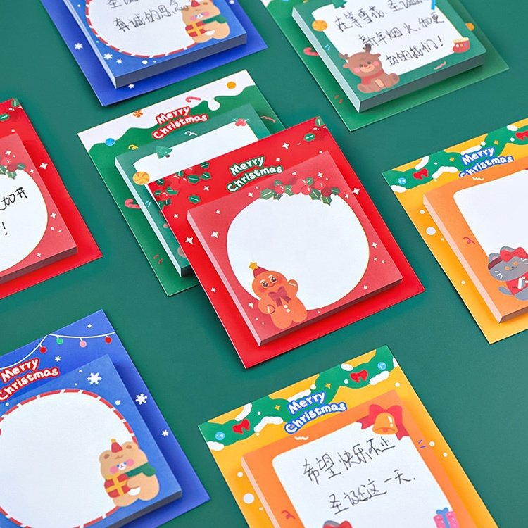 School Office Christmas Products Gifts Book Accessories Stationery Creative Colorful Cube Sticky Note