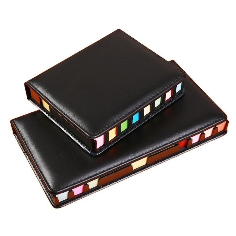 2024 Hot Sale Custom Promotion Rectangular PU Box Calendar Sticky Notes Personalized Sticky Notes Memo