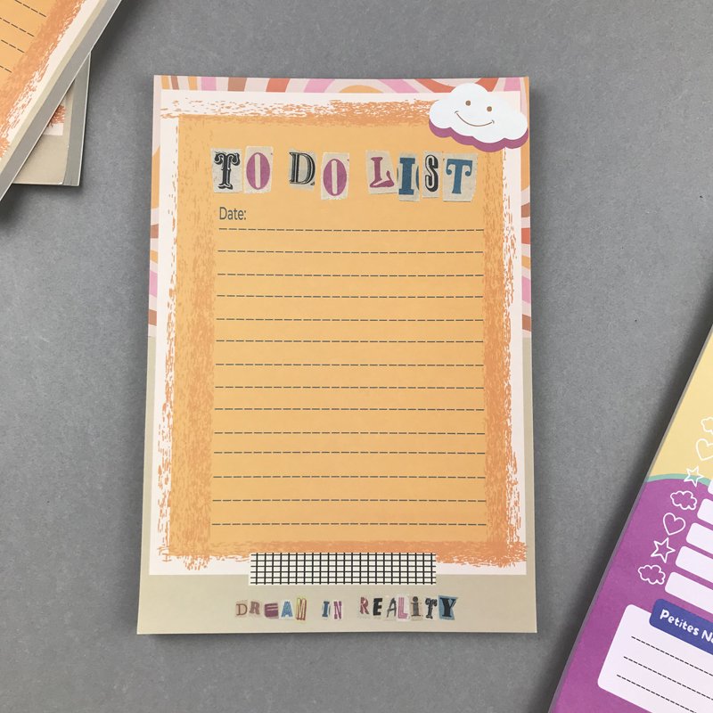 A5 Work Homeschool Weekly Monthly Planner Customized Printed Post Memo Pad To Do List Notepad