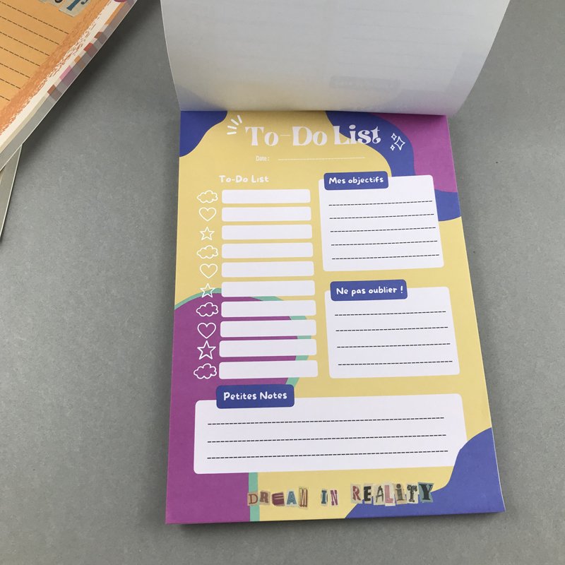 A5 Work Homeschool Weekly Monthly Planner Customized Printed Post Memo Pad To Do List Notepad