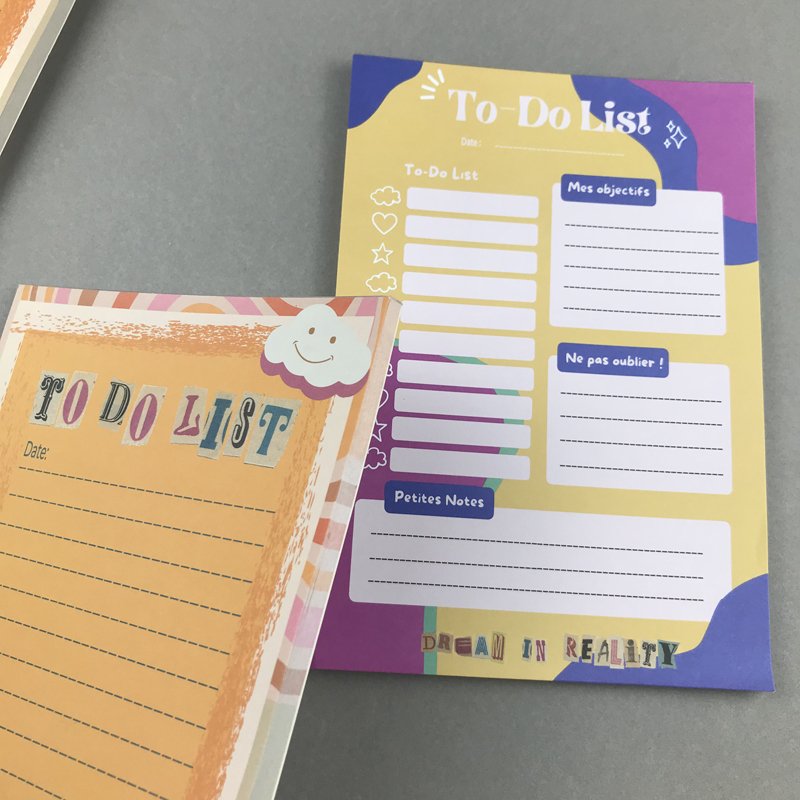 A5 Work Homeschool Weekly Monthly Planner Customized Printed Post Memo Pad To Do List Notepad