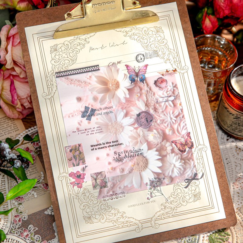 30 sheets/pack of material paper Retro Bazaar Series Retro Theme Handbook Collage Material