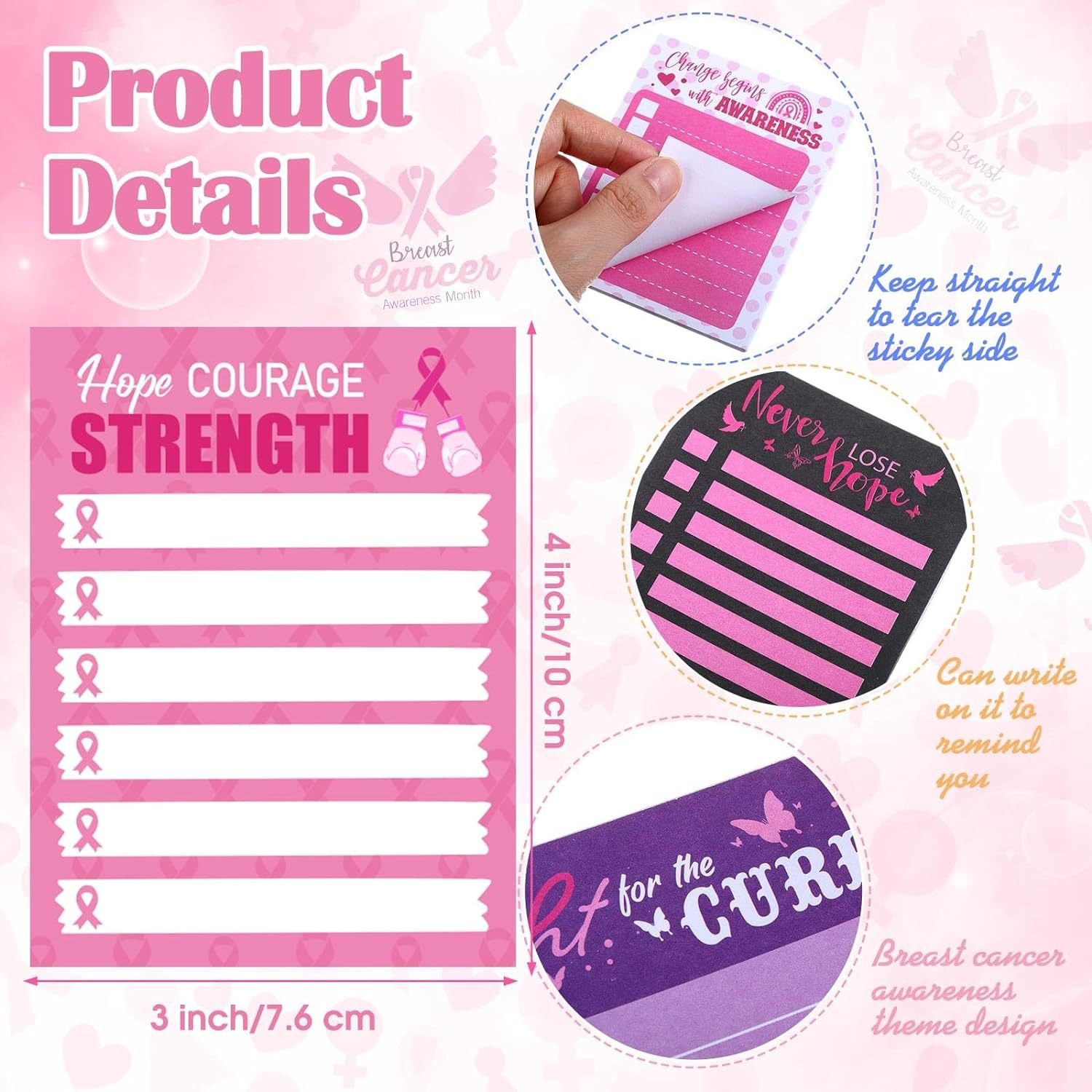 Shenzhen Wholesale Fast delivery Macaron 3 x 3 Inches Sticky Notes Custom Message Memo Sticky Notes Lined Sticky Notes