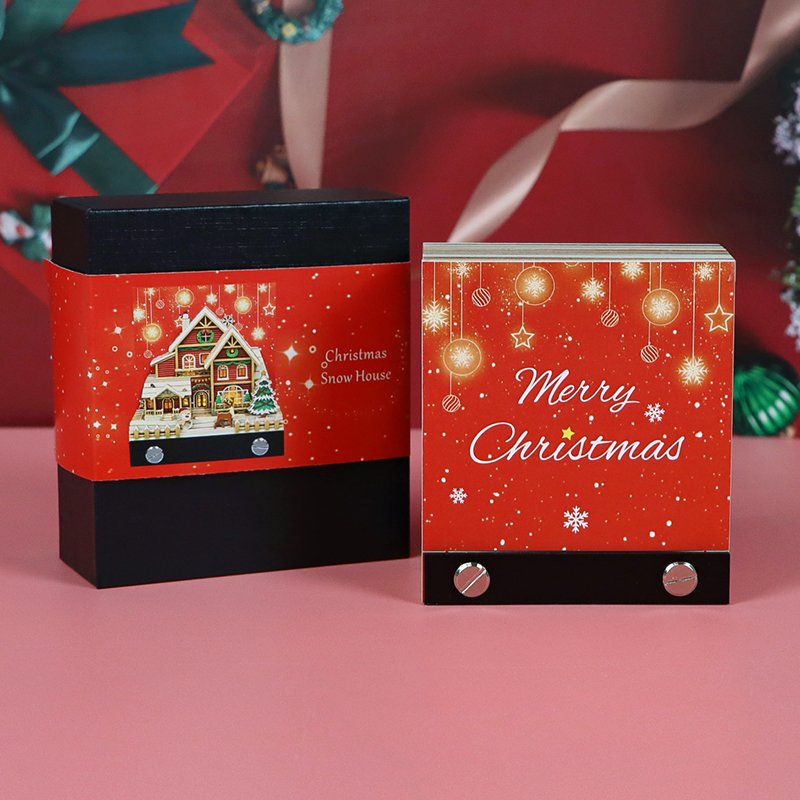 Christmas Gift 3D Memo Pad Calendar Custom Notepad Paper Crafts Note Pads Hary Potter Castle Panda Kawaii Stationery Gift Set