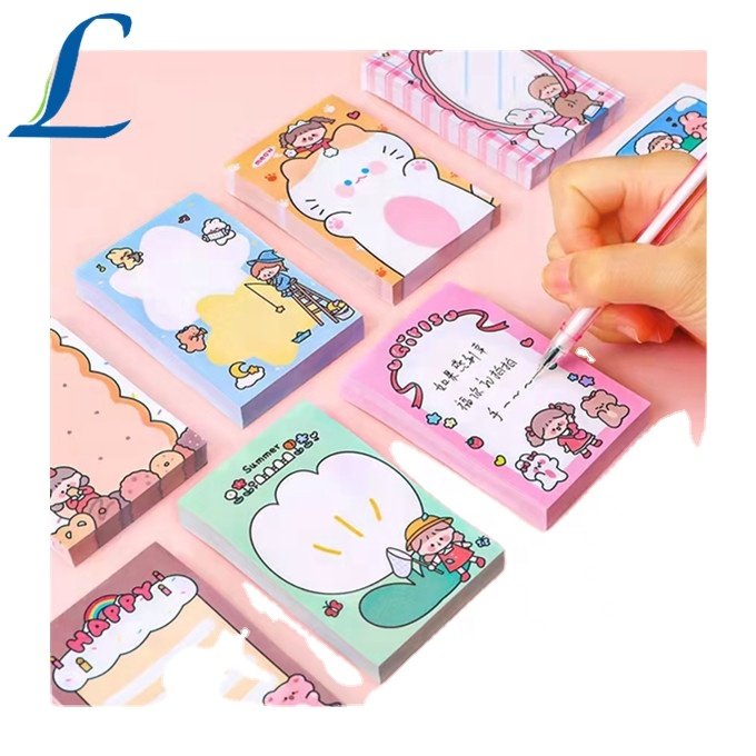 Students Creative Cartoon Sticky Notes Can Paste Notes Index Strip Office Usecustom Colorful Sticky Notes Strong
