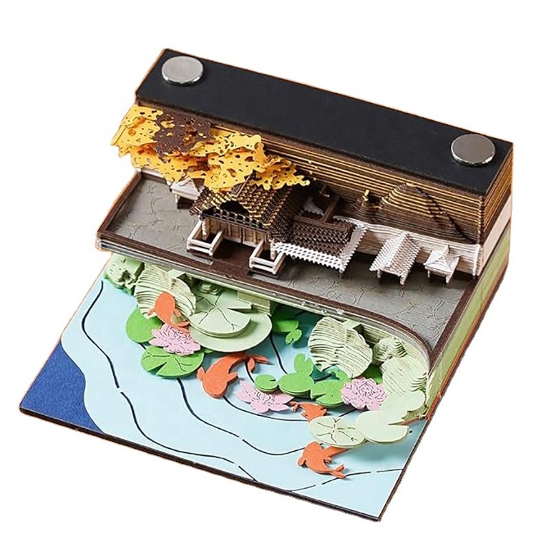 Portable Promotional Holiday Gifts Women'S Custom Design Building Blocking Exquisite 3D Sticky Notes