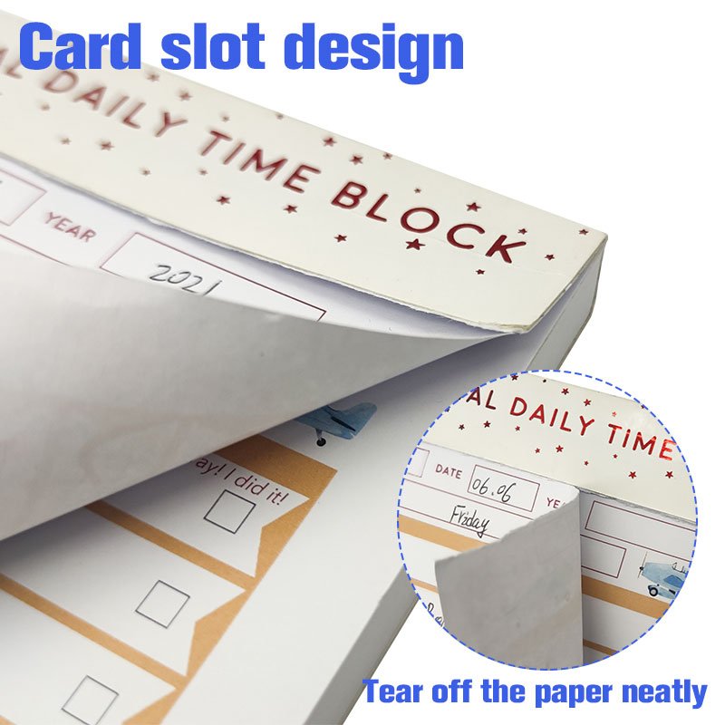 Custom Daily To Do List Tear off Memo Pad Notepad with Logo Printed