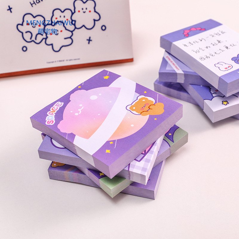 School stationery Sticky notes stickers promotional Notes Custom memo pad printing adhesive Notepad