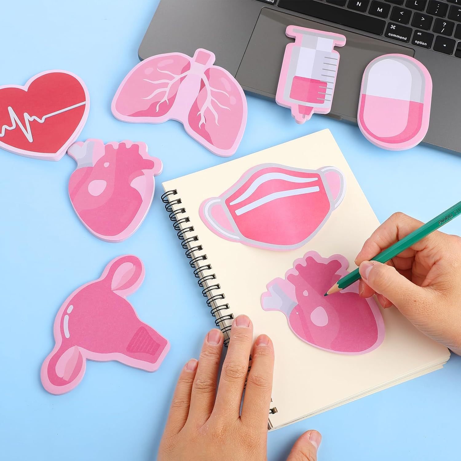 Sticky note Nurse shape Notepad self-adhesive Irregular shape Message note Decorative sticker customizable