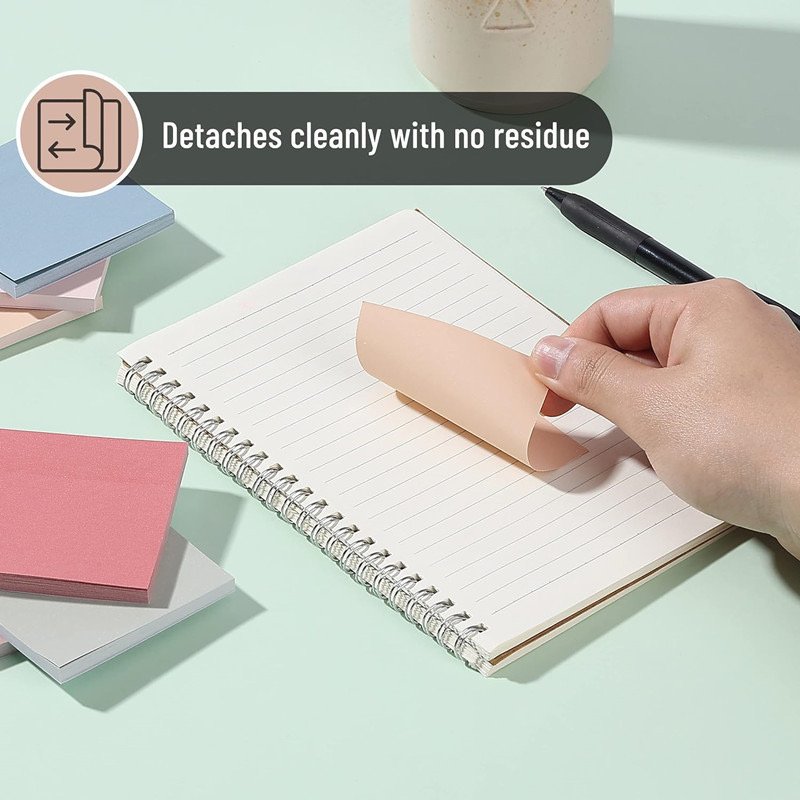 Wholesale 3x3 Inches Self-Stick Memo Pads Easy to Post Sticky Notes for Home Office Notebook