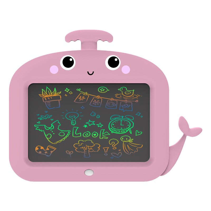 11'' Whales LCD Kids pad Children's Cartoon Animals LCD drawing board Erasable Electronic writing tablet