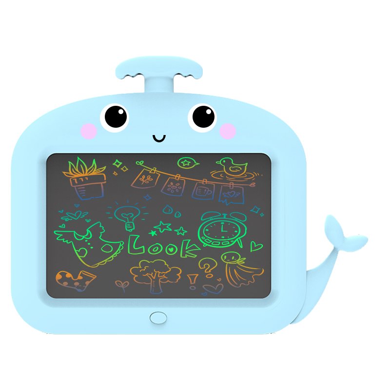 11'' Whales LCD Kids pad Children's Cartoon Animals LCD drawing board Erasable Electronic writing tablet