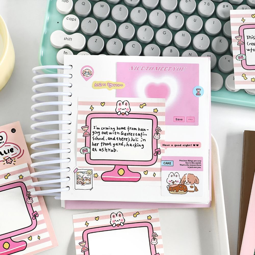 Happy Adventurer Series Sticky Memo Pad Eco-friendly N Times Decoration Message Sticker Custom Sticky Note With Logo