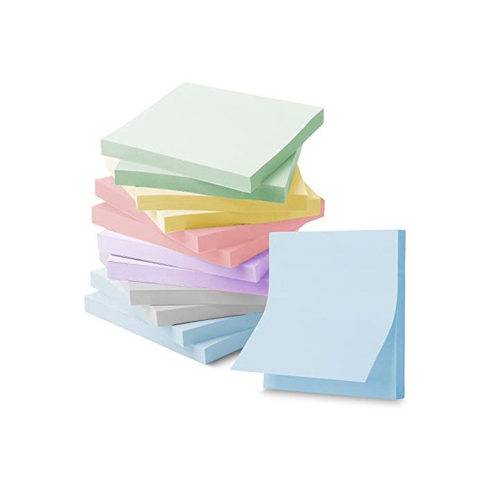 Small Self-Stick Notes Custom Easy to Post Mini Sticky Notes for Office School Home Notebook