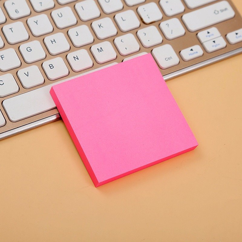 Colored Sticky Notepad Custom Logo Printed/memo pad Note Green 7.6*7.6 100 Pages Haft Notizen