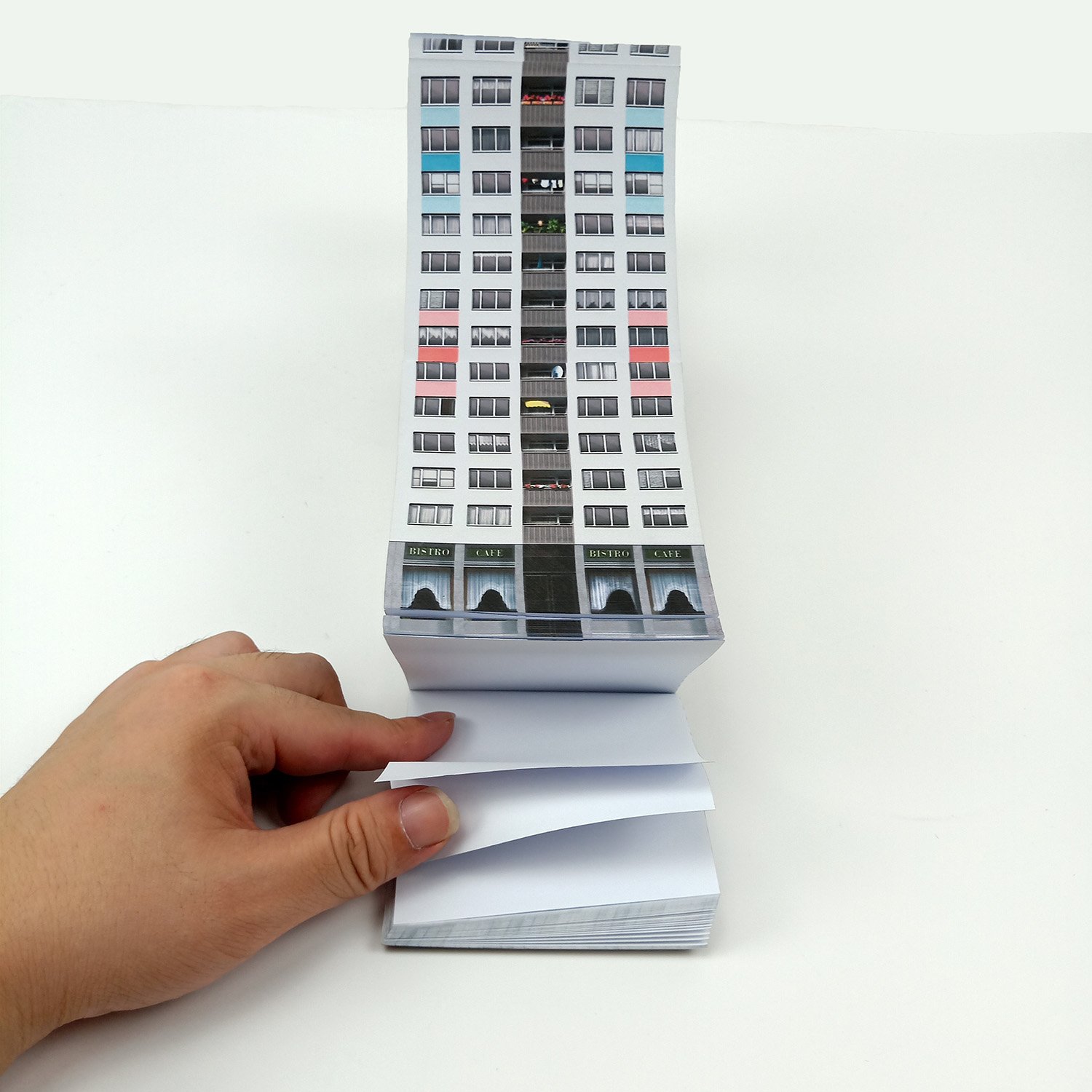 Custom Building Shape Cute Tear Off Memo Pads Sticky Notes Printing Gift School Office Stationery Supplies Paper Stickers Set