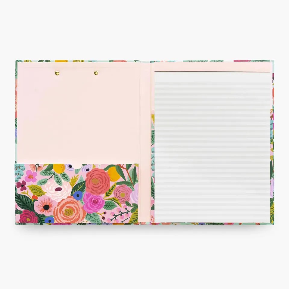Myway Customize Ins style Padfolio Cardboard Durable Clipfolio A4 Office Letter Pad Paper Notepads With Clipboard