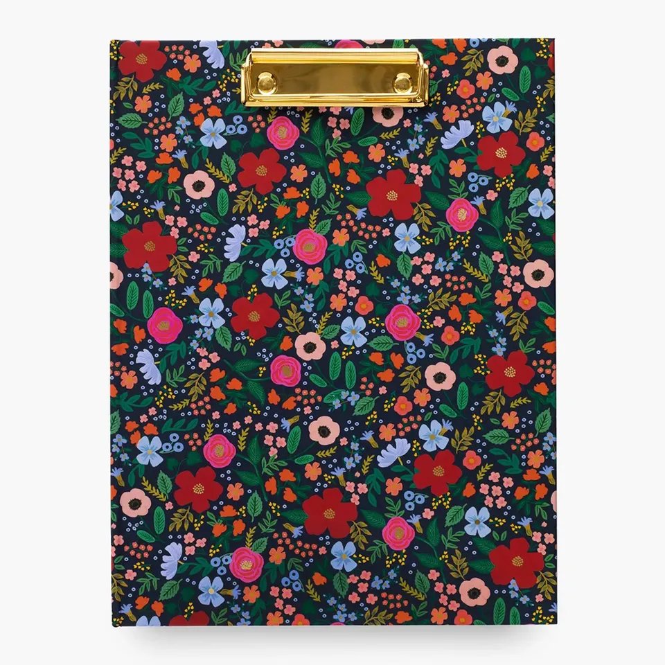 Myway Customize Ins style Padfolio Cardboard Durable Clipfolio A4 Office Letter Pad Paper Notepads With Clipboard
