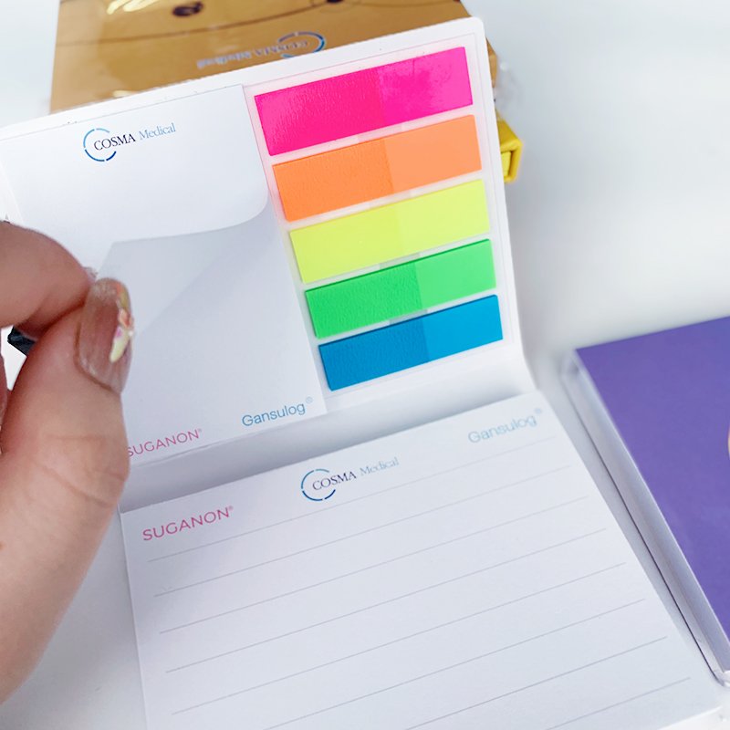 Custom Branded Sticky Notes Soft Cover custom size Offset Paper Sticky Notes with Logo
