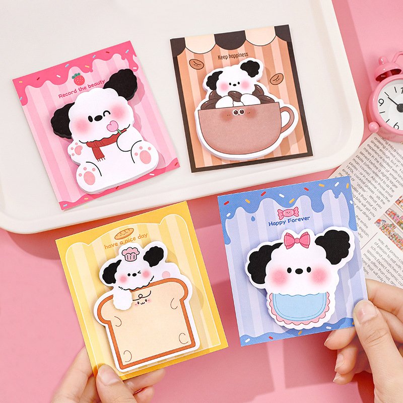 Personalized Memo Fashion Lovely Sticky Notes Set 3D Die Cut Fun Shape Notes Cute Sticky Note Custom