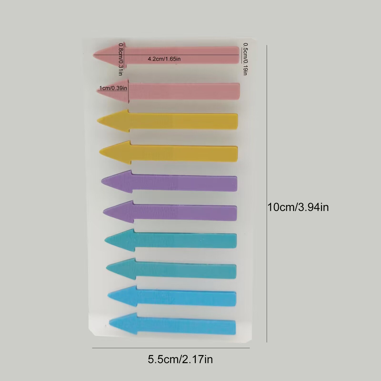 Index tabs colorful arrows index tabs Waterproof Coloring Custom index stationery sticky note