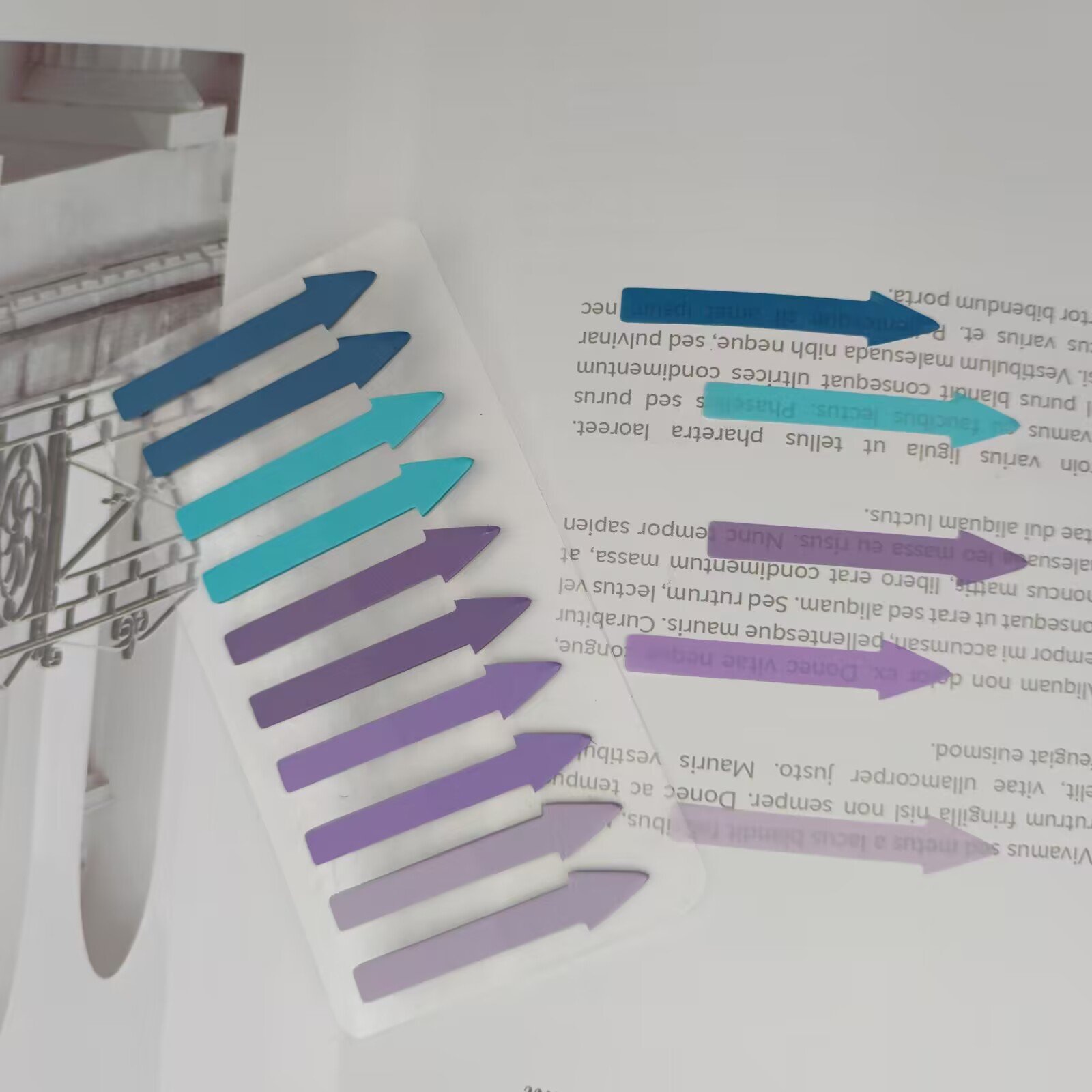 Index tabs colorful arrows index tabs Waterproof Coloring Custom index stationery sticky note