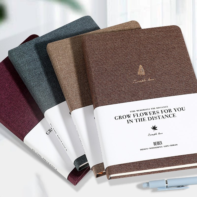 Custom A5 with Elastic Strap PU Journal Diary Notebook Printed Brand Logo Diary Note Book PU Leather Notebook