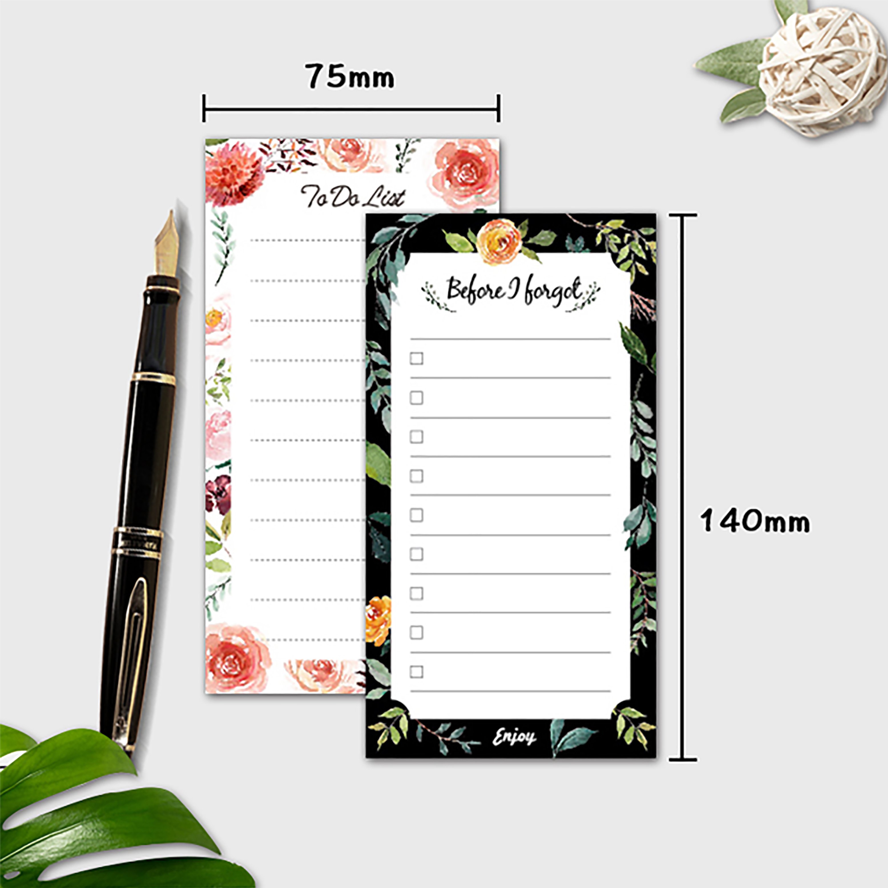 Hot Sale Fridge Magnetic Memo Pad 10 Pcs Per Set Magnetic Sticky Notes With Self-adhesive With Cheap Price