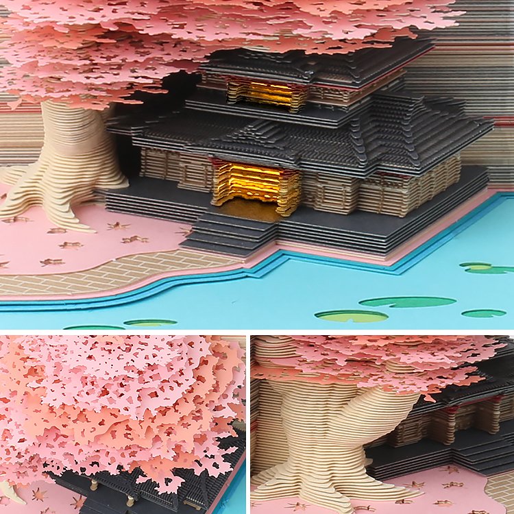 New Arrival Treehouse Custom Memo Pad Cut Custom Loose Leaf Pad Memo Creative DIY 3D Memo Pads