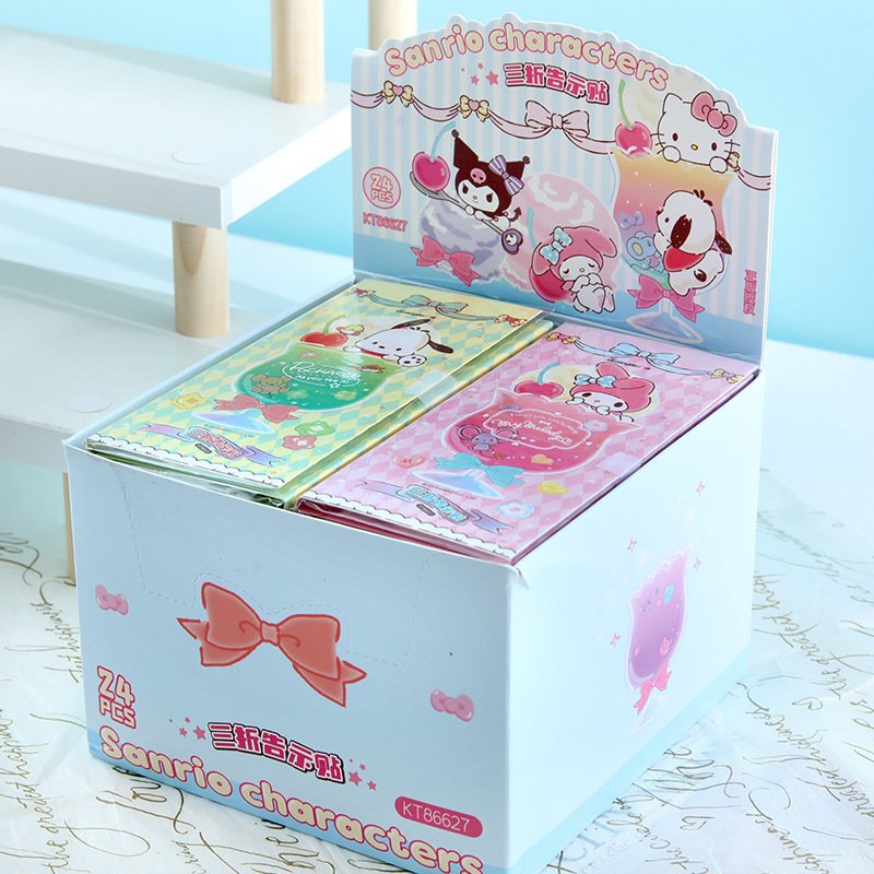 DHF1145 New arrival kawaii cartoon Kuromi Melody Pochacco memo pads school students study stationery sticky message note