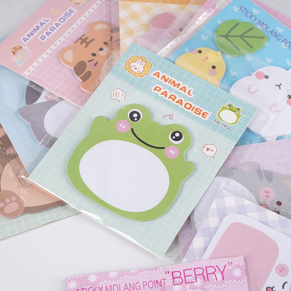 Professional Customized Stationery School Supplies Paper Stickers index Posted Sticky Note Pad Cartoon Memo Pad Sticky Notes