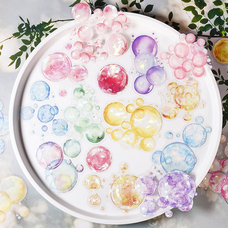 Sticker Bubble Adventure Series scrapbooking papeles Shell Light Handbook Decorative Sticker scrapbooking supplies junk journal