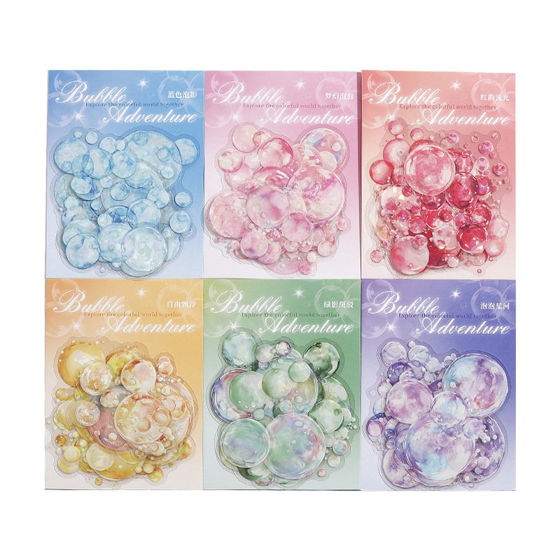 Sticker Bubble Adventure Series scrapbooking papeles Shell Light Handbook Decorative Sticker scrapbooking supplies junk journal