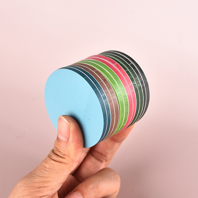 45mm Coloured Simple Hand Account Notebook Poit Stickers Wholesale Color Round Post-tNote Translucent Wind Usage for Stationery