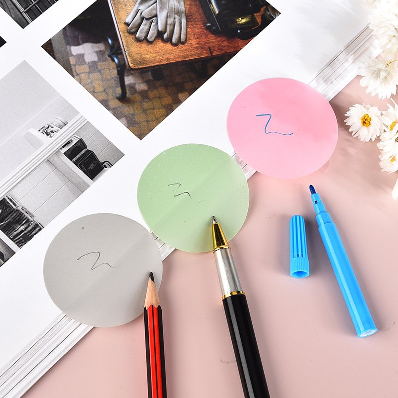 45mm Coloured Simple Hand Account Notebook Poit Stickers Wholesale Color Round Post-tNote Translucent Wind Usage for Stationery