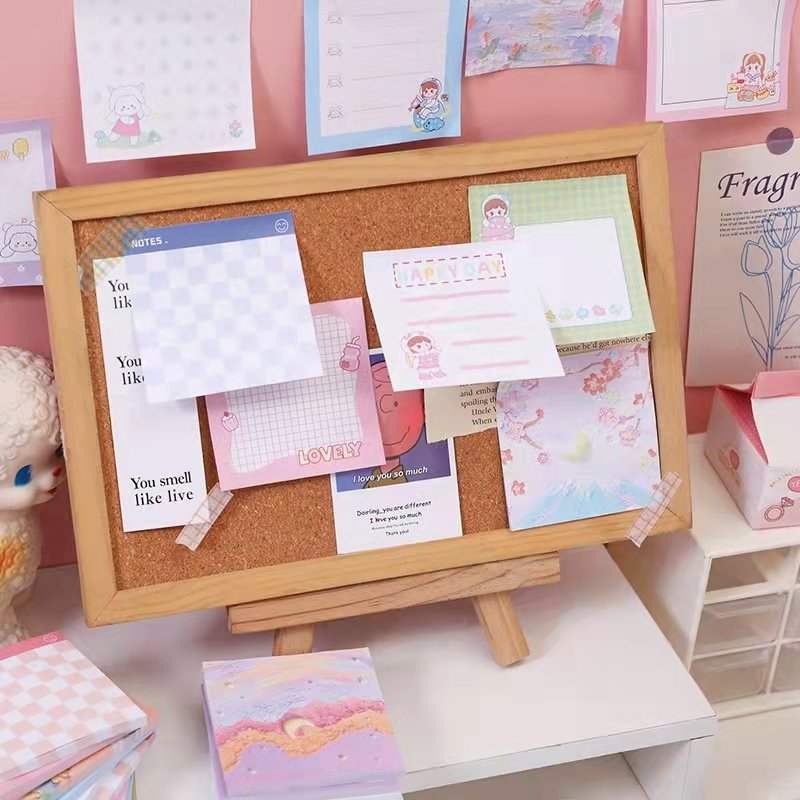 Bloc Sticky Note Box Holder Cube To Do List Cu Kpop Notes Scented Sticky Notes