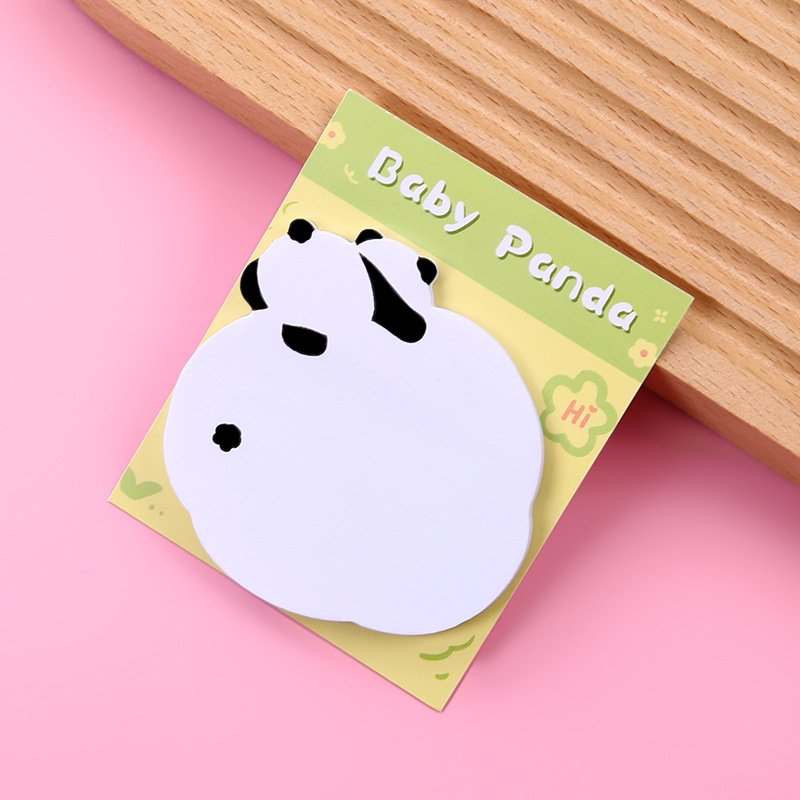 Creative school stationery supply kawaii cute baby panda cartoon sticky notes