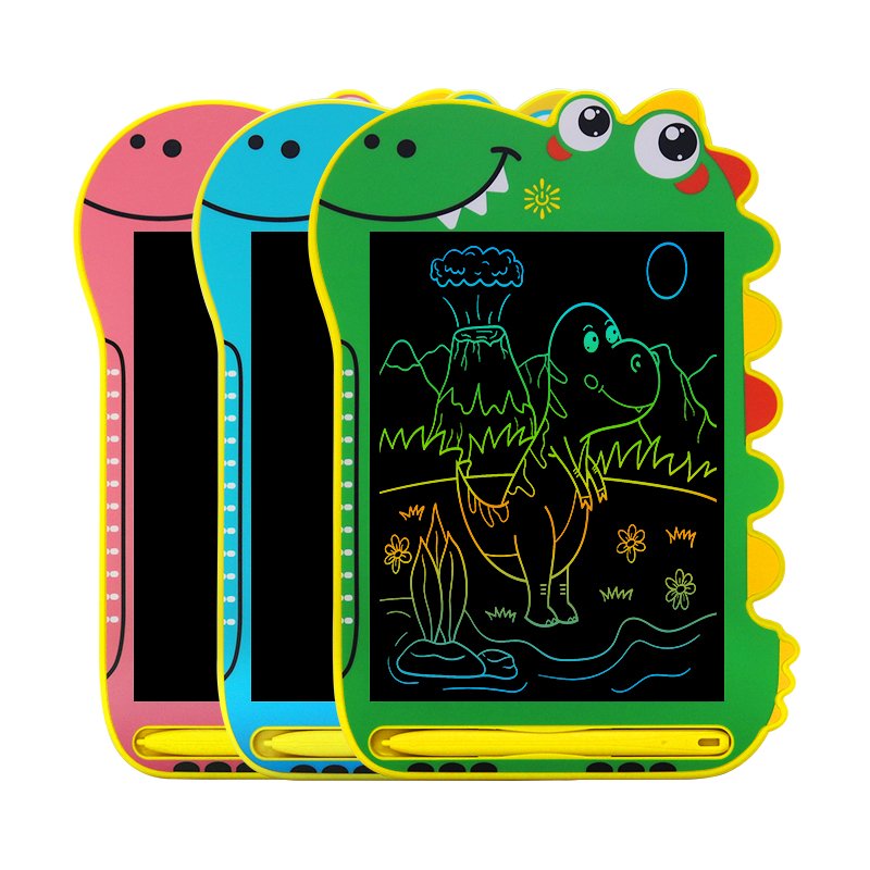 Kids Erasable Notepad 8.5 Inch Cartoon Children Writing Pad Lcd Writing Tablet For Kids Dinosaur Electronic Memo Pad