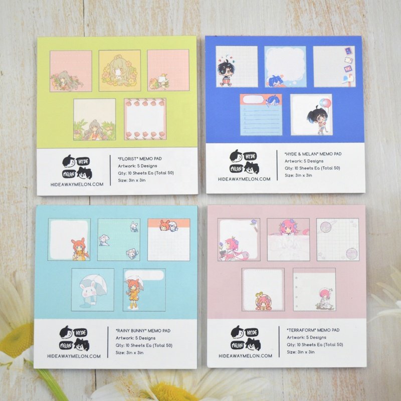 Office School Stationary Manufacture Custom Printed Post Writing Scratch Paper Notepad Kawaii Sticky Notepad Memopad