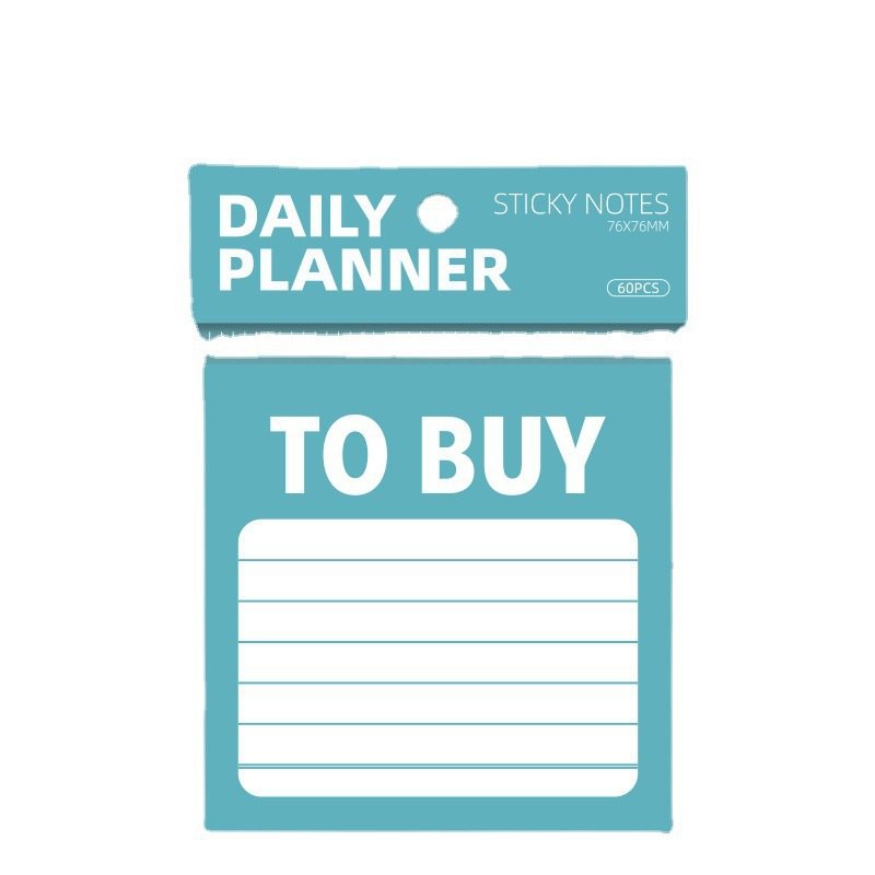 Hot sell sticky notes 3x3 notepad Daily planner Shopping event to-do list Memo cartoon student supplies