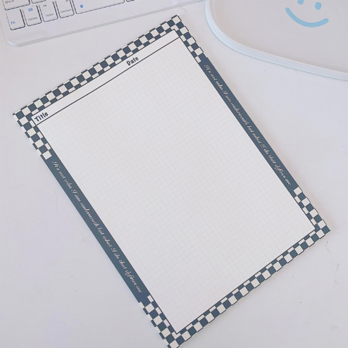 Custom 3 x 5 Inch Pocket 50 Sheets Notepad Memo Pads 80gsm Papers with Cardboard Backing for Taking Notes and Task Allocation