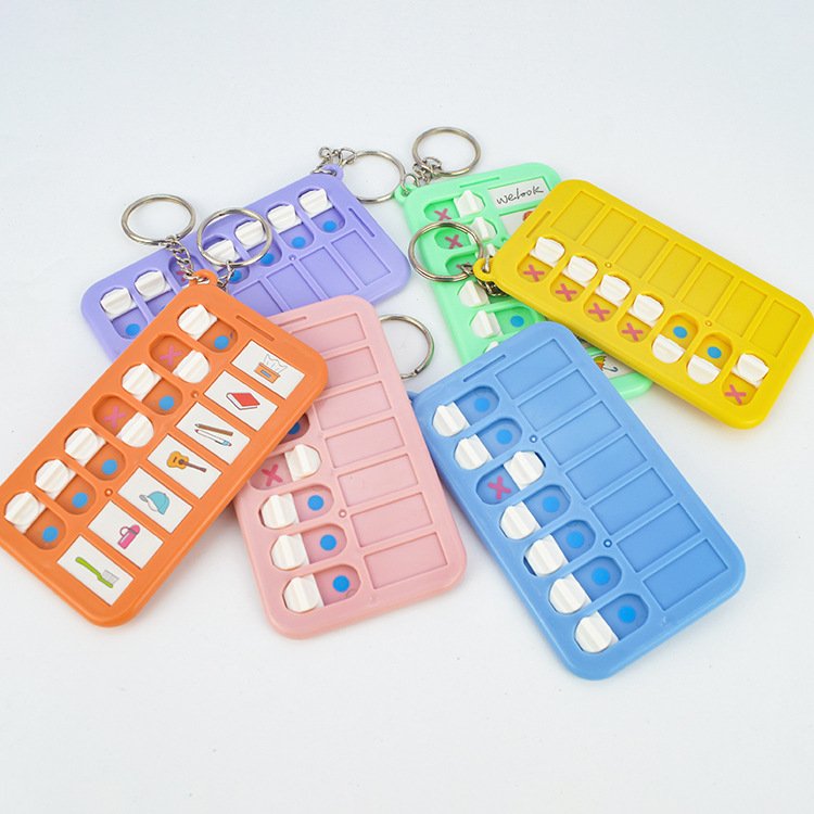 Newest Reusable Plastic Check List Kids Self-Discipline Schedule Checklist Mini Portable To Do List Notepad Checklist Board
