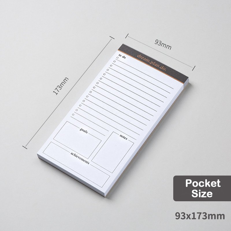Free Samples Wholesale Notes Pad Writing Tablets Memo Pad Daily to do list Notepad Planner