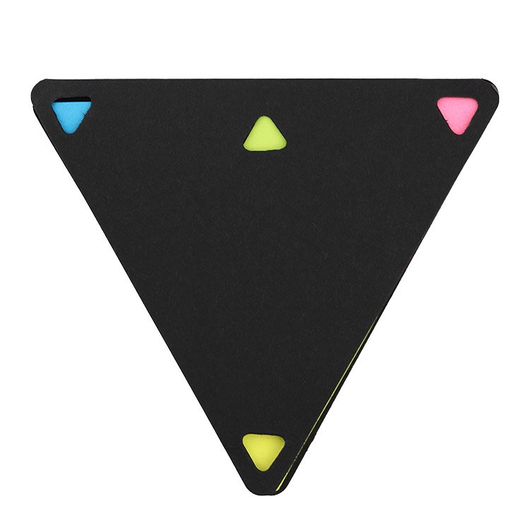 Kraft cover Triangle Shape Custom Sticky Note Pad Wholesale Small Cute Memo Pad Sticker Set For School