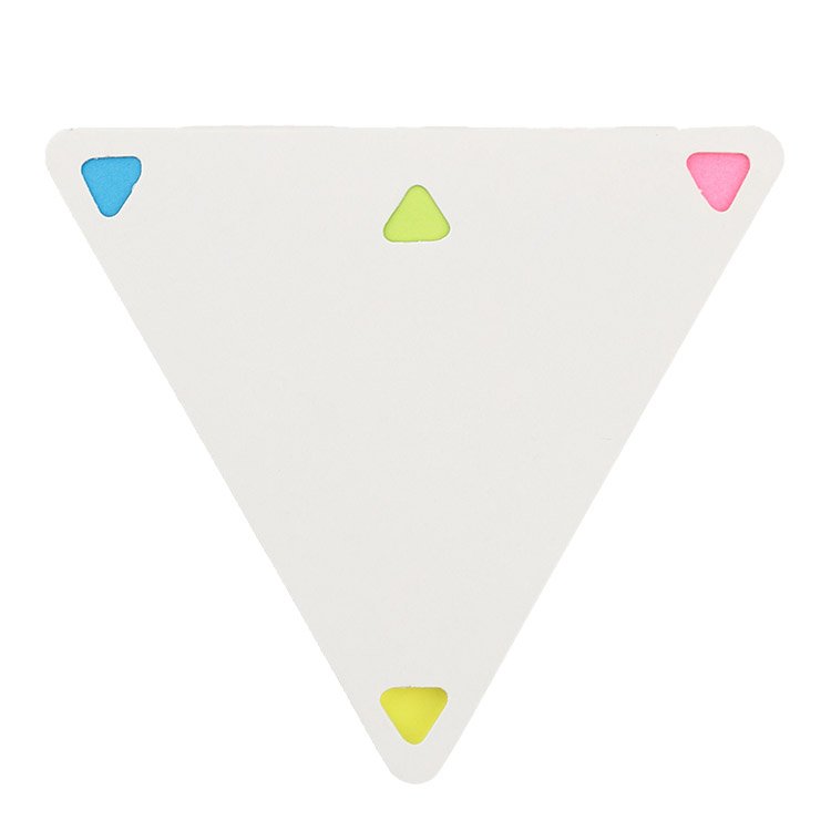 Kraft cover Triangle Shape Custom Sticky Note Pad Wholesale Small Cute Memo Pad Sticker Set For School