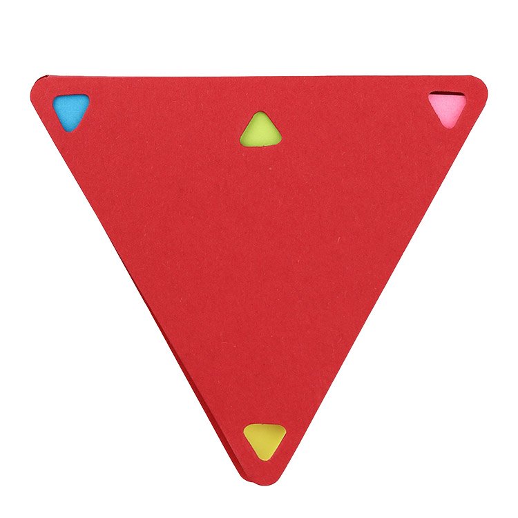 Kraft cover Triangle Shape Custom Sticky Note Pad Wholesale Small Cute Memo Pad Sticker Set For School