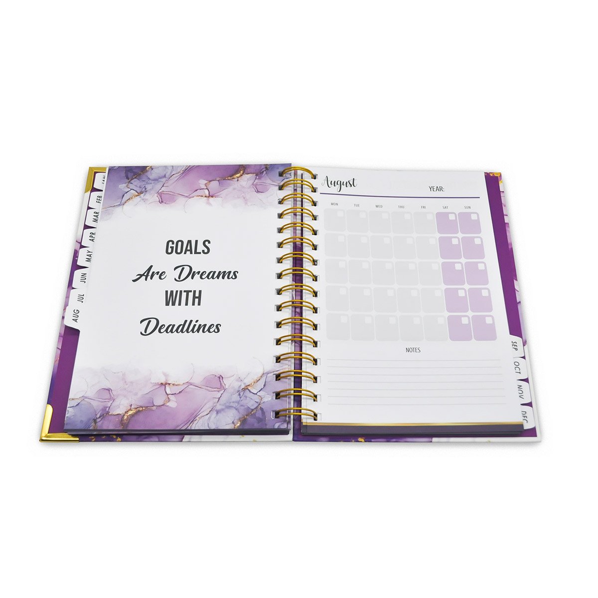Hot Sale Film Service Hardcover Planner Printing diary journal customizable logo cover business planner with box